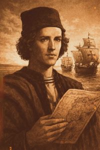 Vicente Yañez Pinzón navegante español al que se le atribuye el descubrimiento del río Orinoco en el año 1500. Dos por Venezuela Oficial © 2026. Licencia CC BY-NC-ND 4.0 Internacional.