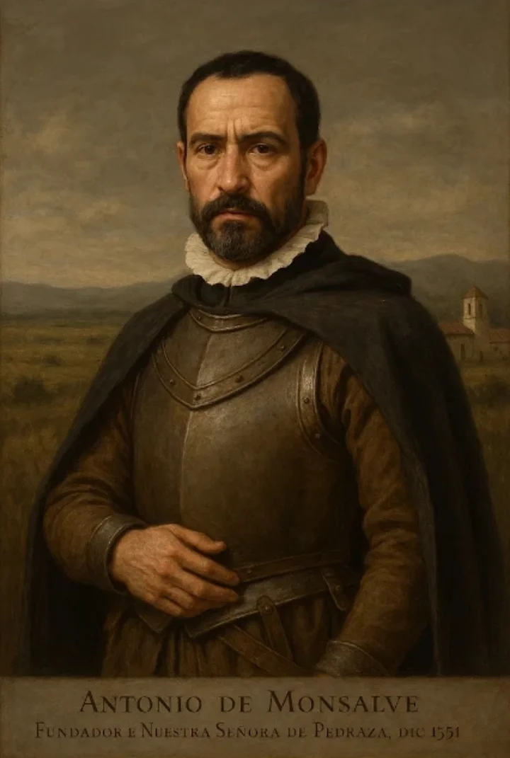 Antonio de Monsalve, retrato. Siglo XVI. Oleo/tela. Recreación mediante IA y Photoshop. Dos por Venezuela Oficial © 2026. Licencia CC BY-NC-ND 4.0 Internacional.