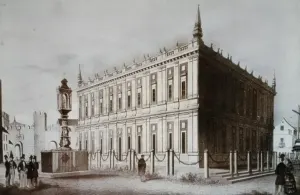 Casa de Contratación de Sevilla, creada en 1503. Se responsabilizaba de todos los intercambios comerciales con AmĆ©rica, y controlaba y administraba los tributos fiscales que debĆa recibir la Corona. Archivo General de Indias. CC-BY-NC-ND 4.0