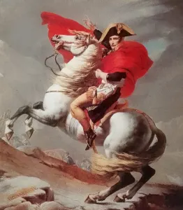 Napoleón pasando el San Bernardo. Jacques - Louis David, s XIX. Museo de Louvre. Paris. CC-BY-NC-ND 4.0