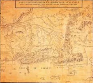 Mapa topográfico de la Provincia de Venezuela (atlas Caracas), con parte del Nuevo Reino de Granada y la Provincia de Maracaibo y la de Cumaná. C. 1780. Servicio Histórico Militar. Madrid - España. CC-BY-NC-ND 4.0.