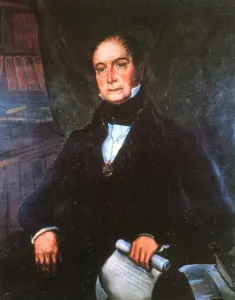 Andrés Bello. Óleo/tela. Anónimo. Chile, c. 1850. Biblioteca Nacional. Caracas. CC-BY-NC-ND 4.0