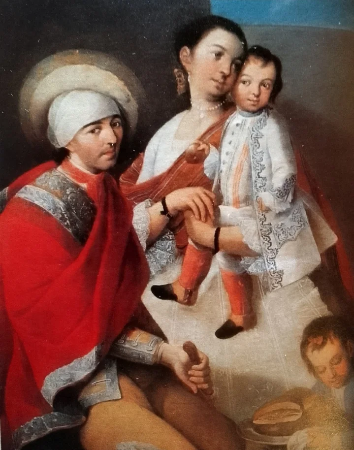De Español y Torna atrás, Tente en el ayre. Miguel Cabrera, c. 1763. Museo de América. Madrid. CC-BY-NC-ND 4.0