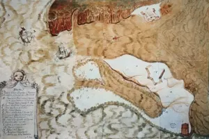 Diseño y plantas de las barras y fuerzas de la laguna y ciudad de Maracaibo. 1701. Archivo General de Indias. Sevilla. CC-BY-NC-ND 4.0