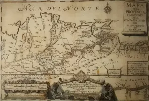 Mapa de la Provincia de Venezuela y Misiones de la Compañía de Jesús del Nuevo Reino de Granada. Por P. J. G., c. 1805. Servicio Histórico Militar. Madrid. CC-BY-NC-ND 4.0
