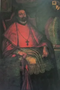 Obispo Diego de Baños y Sotomayor. Autor Anónimo, c. 1706. Colección Palacio Arzobispal. Caracas. CC-BY-NC-ND 4.0